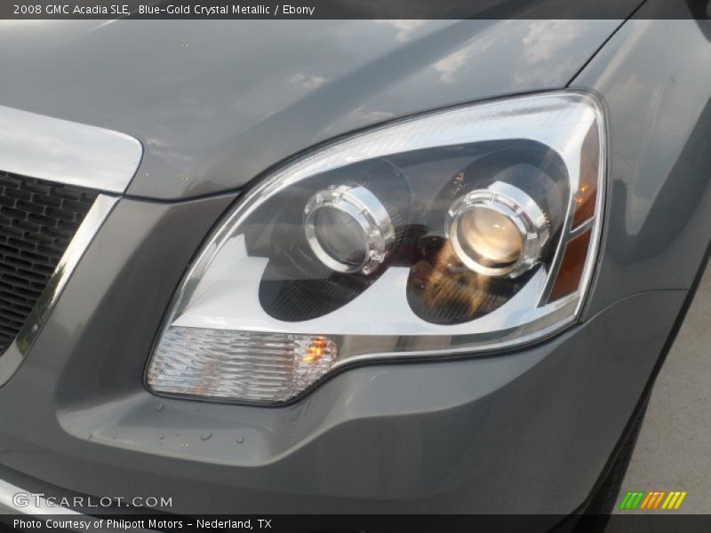 Blue-Gold Crystal Metallic / Ebony 2008 GMC Acadia SLE