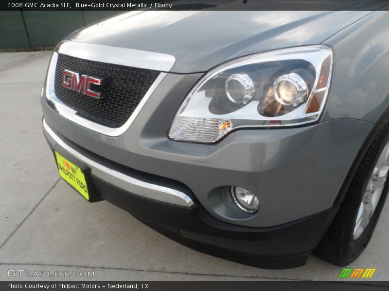 Blue-Gold Crystal Metallic / Ebony 2008 GMC Acadia SLE