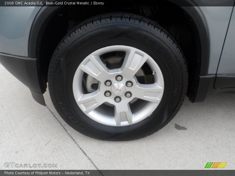 Blue-Gold Crystal Metallic / Ebony 2008 GMC Acadia SLE