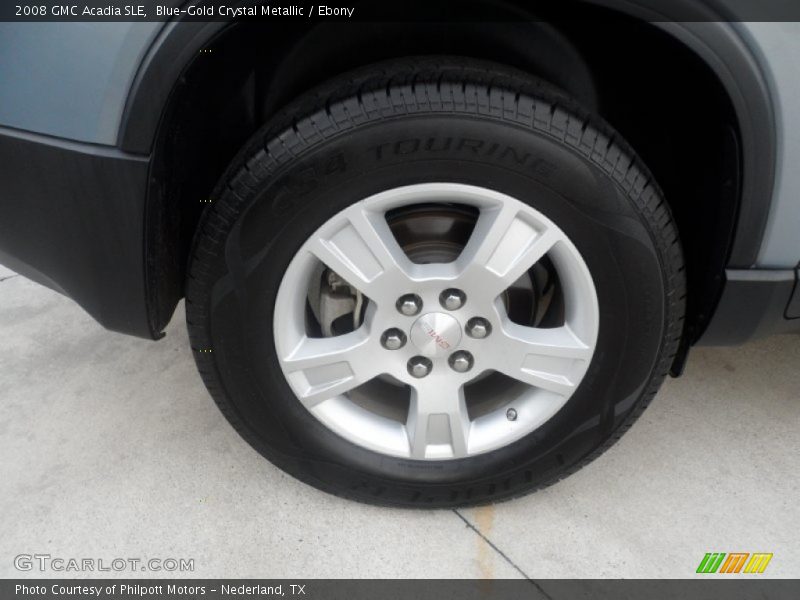 Blue-Gold Crystal Metallic / Ebony 2008 GMC Acadia SLE