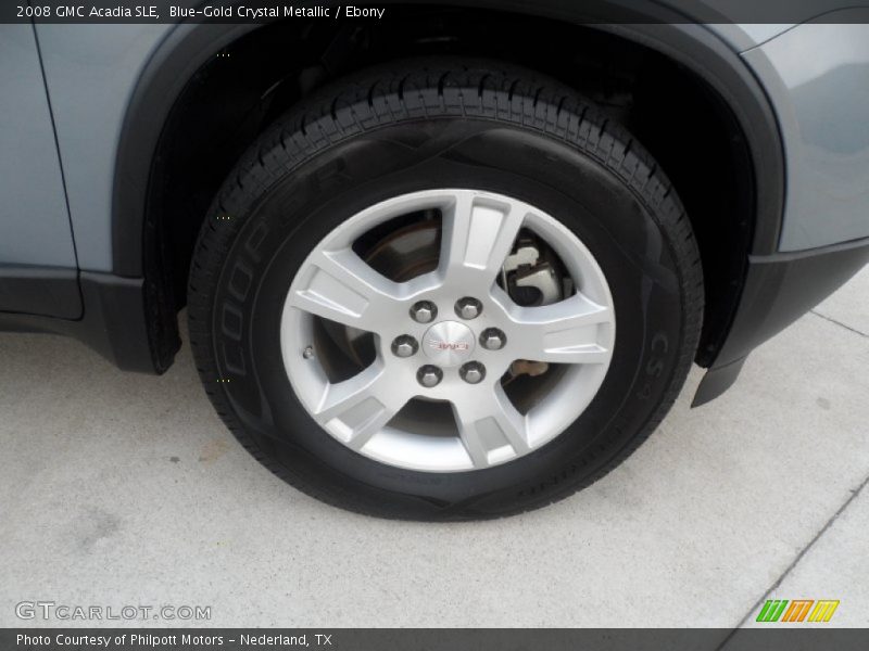 Blue-Gold Crystal Metallic / Ebony 2008 GMC Acadia SLE