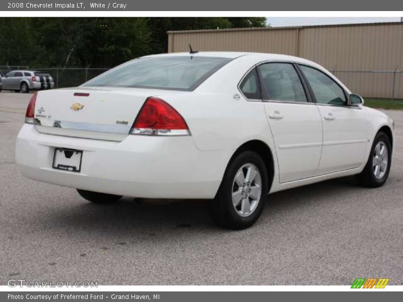 White / Gray 2008 Chevrolet Impala LT