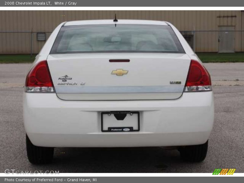 White / Gray 2008 Chevrolet Impala LT