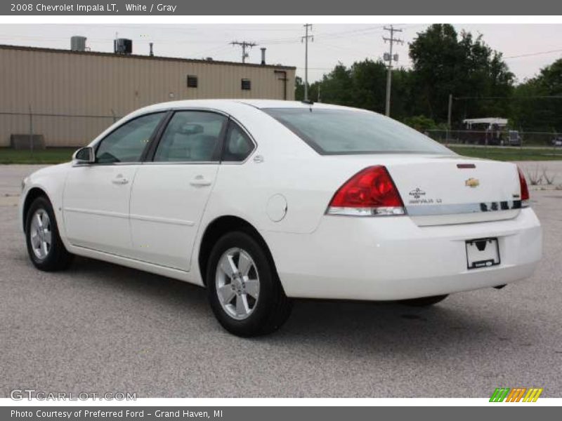 White / Gray 2008 Chevrolet Impala LT