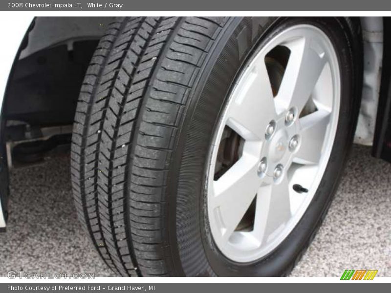 White / Gray 2008 Chevrolet Impala LT