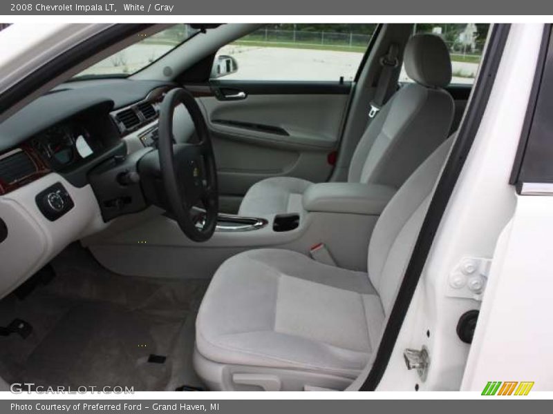 White / Gray 2008 Chevrolet Impala LT