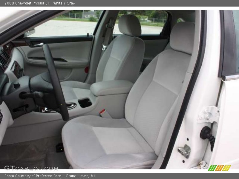 White / Gray 2008 Chevrolet Impala LT