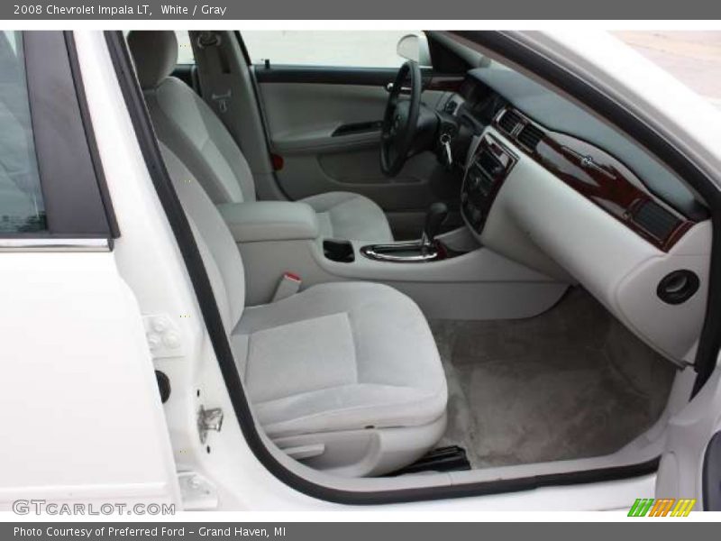 White / Gray 2008 Chevrolet Impala LT