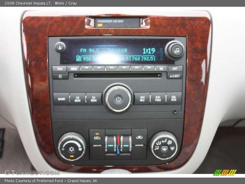 White / Gray 2008 Chevrolet Impala LT