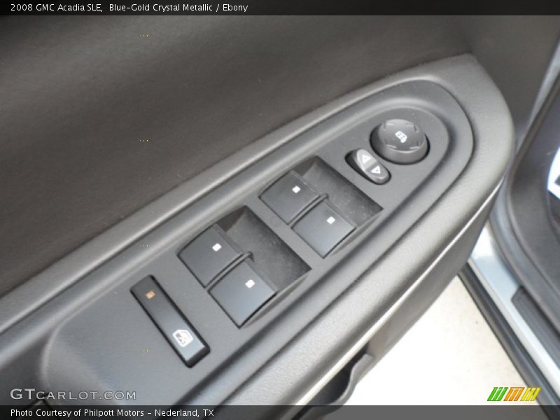 Blue-Gold Crystal Metallic / Ebony 2008 GMC Acadia SLE