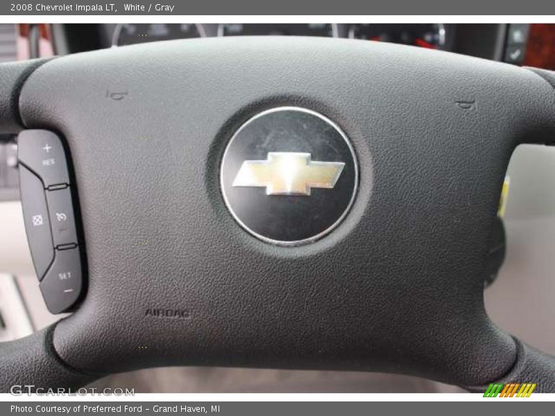 White / Gray 2008 Chevrolet Impala LT