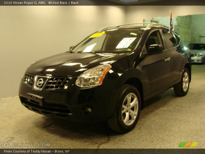 Wicked Black / Black 2010 Nissan Rogue SL AWD