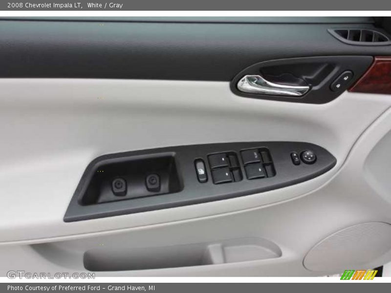 White / Gray 2008 Chevrolet Impala LT