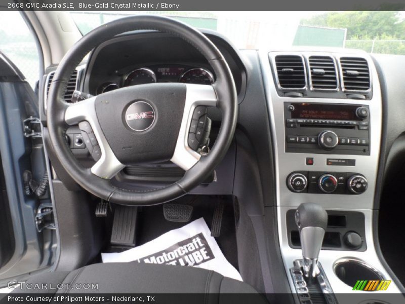 Blue-Gold Crystal Metallic / Ebony 2008 GMC Acadia SLE
