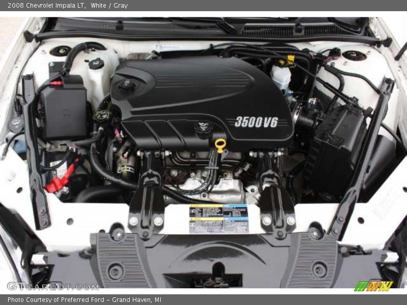 White / Gray 2008 Chevrolet Impala LT