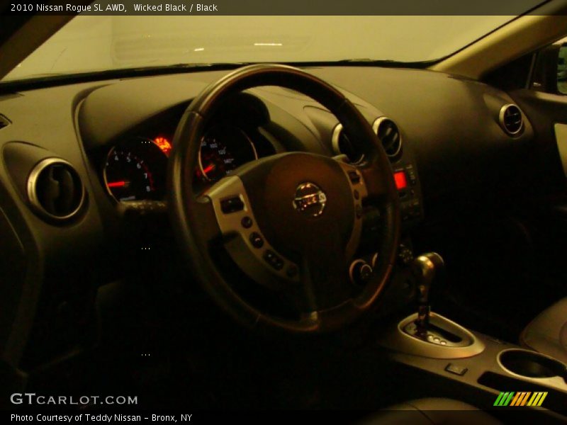 Wicked Black / Black 2010 Nissan Rogue SL AWD