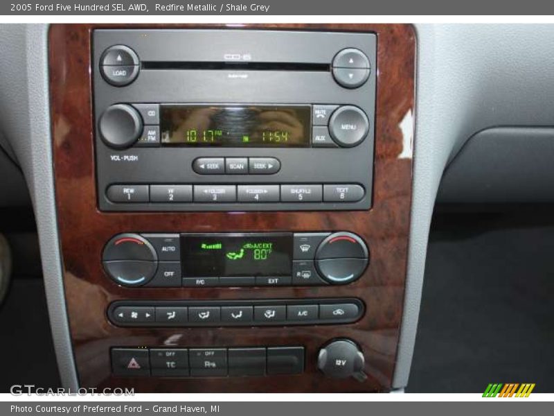 Controls of 2005 Five Hundred SEL AWD