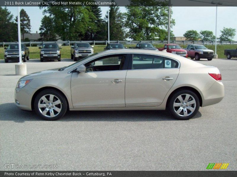 Gold Mist Metallic / Cocoa/Cashmere 2011 Buick LaCrosse CXL