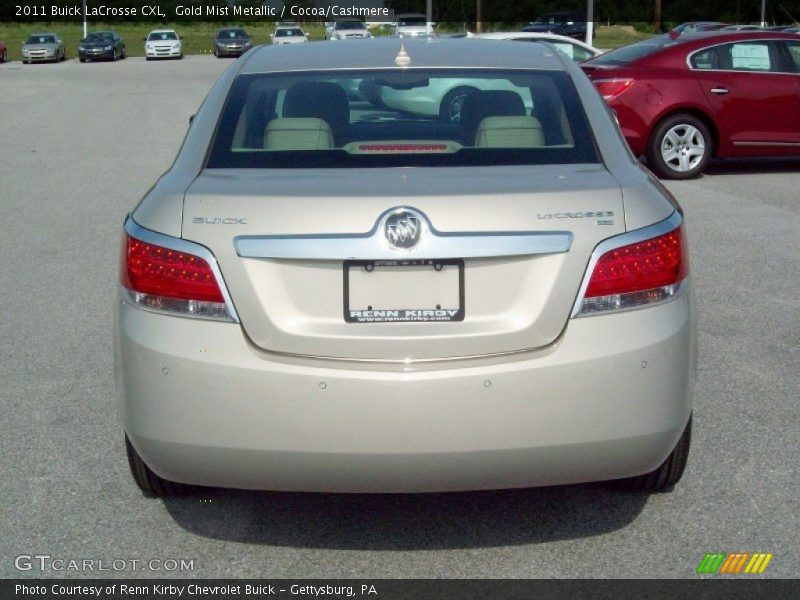Gold Mist Metallic / Cocoa/Cashmere 2011 Buick LaCrosse CXL
