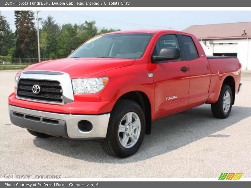 Radiant Red / Graphite Gray 2007 Toyota Tundra SR5 Double Cab