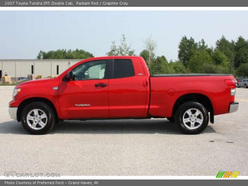 Radiant Red / Graphite Gray 2007 Toyota Tundra SR5 Double Cab