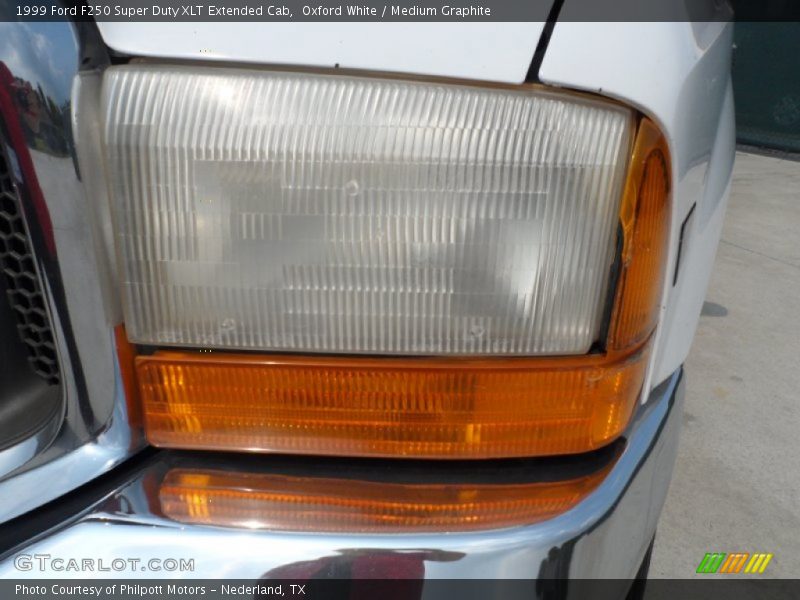 Oxford White / Medium Graphite 1999 Ford F250 Super Duty XLT Extended Cab