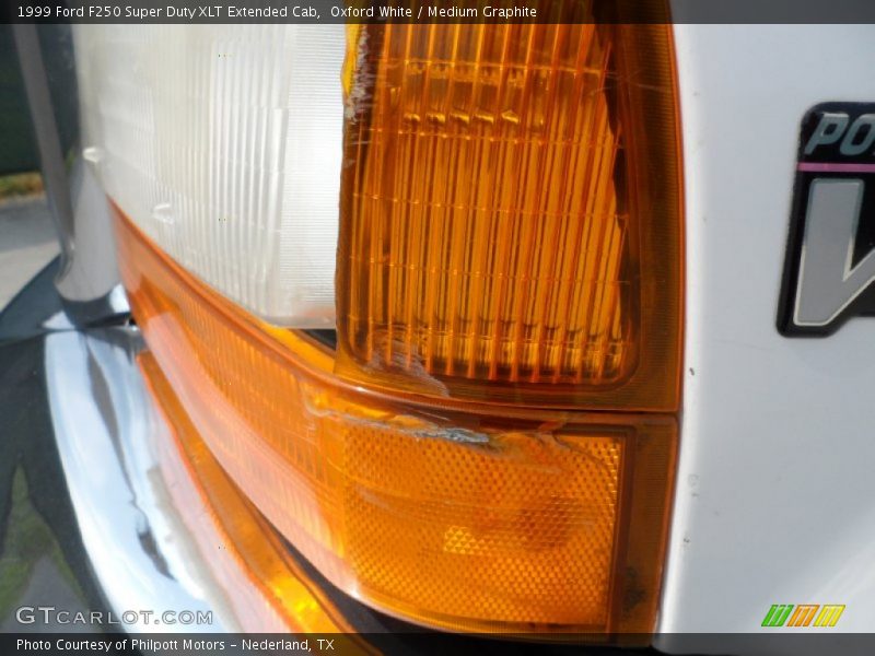 Oxford White / Medium Graphite 1999 Ford F250 Super Duty XLT Extended Cab