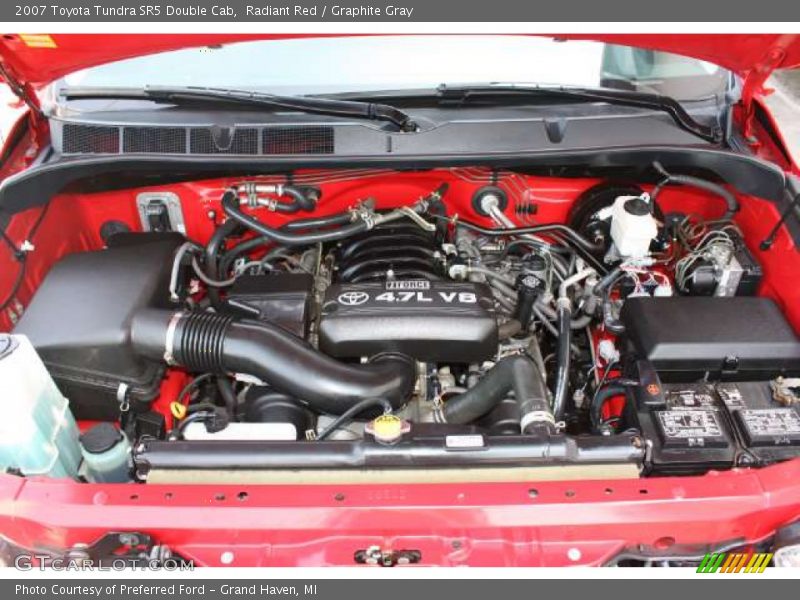 Radiant Red / Graphite Gray 2007 Toyota Tundra SR5 Double Cab