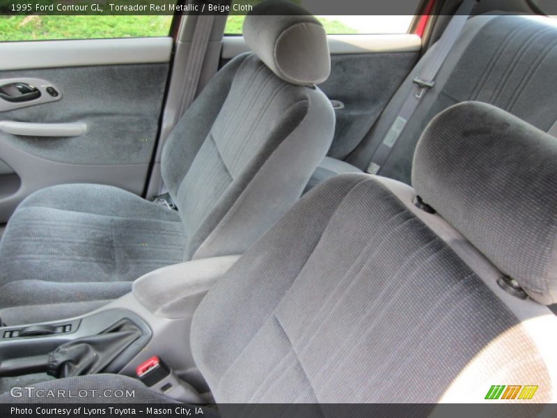 Toreador Red Metallic / Beige Cloth 1995 Ford Contour GL