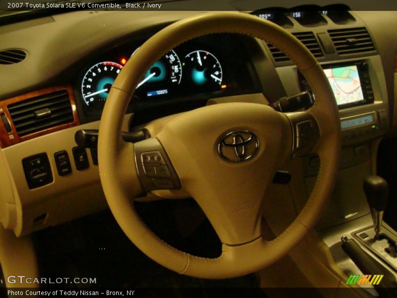 Black / Ivory 2007 Toyota Solara SLE V6 Convertible