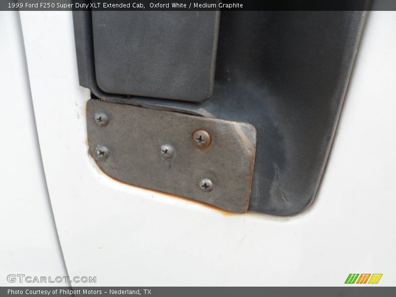 Oxford White / Medium Graphite 1999 Ford F250 Super Duty XLT Extended Cab