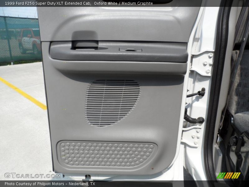 Oxford White / Medium Graphite 1999 Ford F250 Super Duty XLT Extended Cab