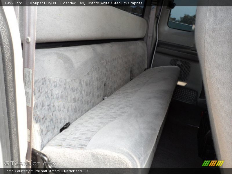 Oxford White / Medium Graphite 1999 Ford F250 Super Duty XLT Extended Cab
