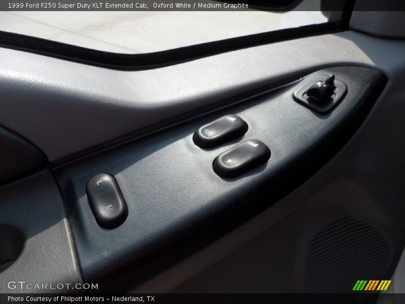 Oxford White / Medium Graphite 1999 Ford F250 Super Duty XLT Extended Cab