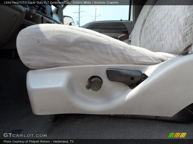 Oxford White / Medium Graphite 1999 Ford F250 Super Duty XLT Extended Cab