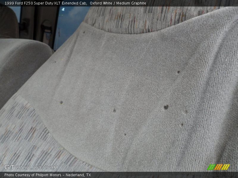 Oxford White / Medium Graphite 1999 Ford F250 Super Duty XLT Extended Cab
