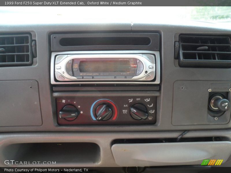 Oxford White / Medium Graphite 1999 Ford F250 Super Duty XLT Extended Cab