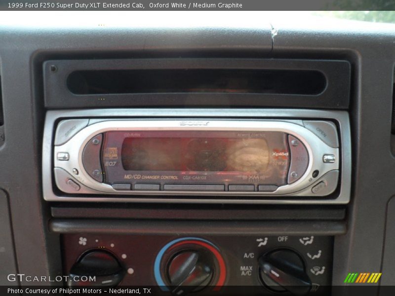 Oxford White / Medium Graphite 1999 Ford F250 Super Duty XLT Extended Cab