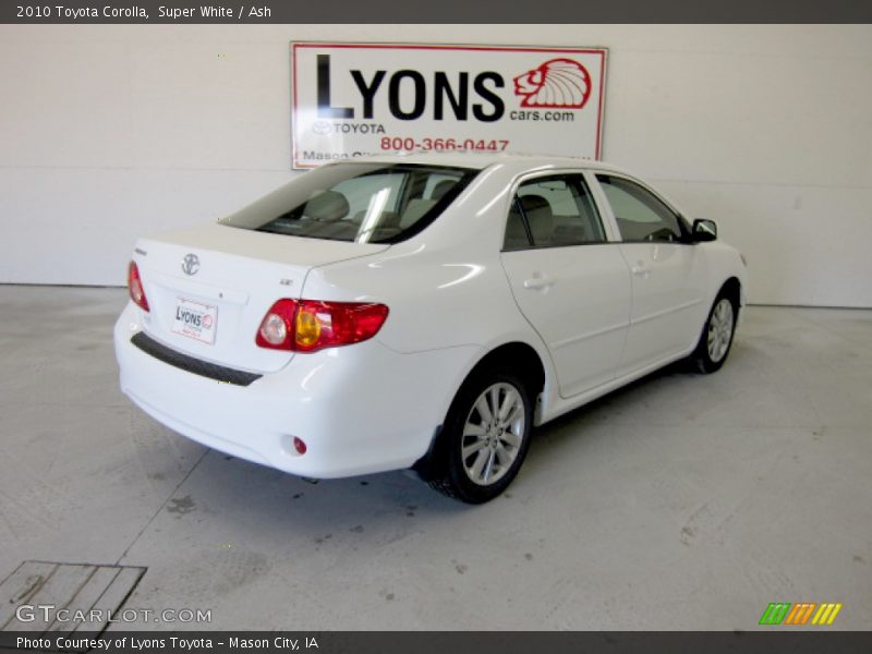 Super White / Ash 2010 Toyota Corolla