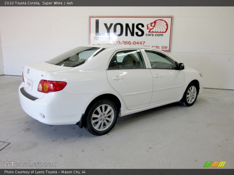 Super White / Ash 2010 Toyota Corolla