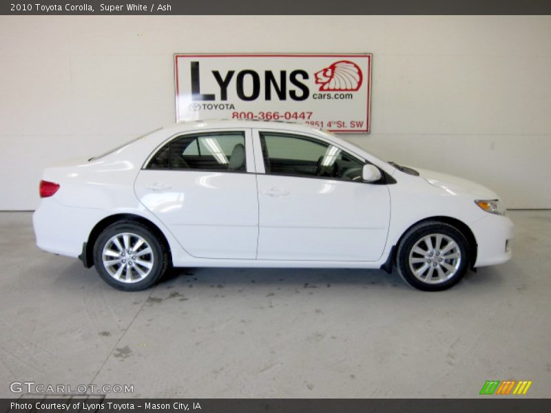 Super White / Ash 2010 Toyota Corolla