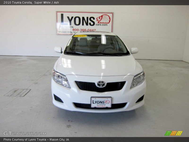 Super White / Ash 2010 Toyota Corolla