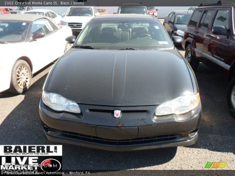 Black / Ebony 2002 Chevrolet Monte Carlo SS