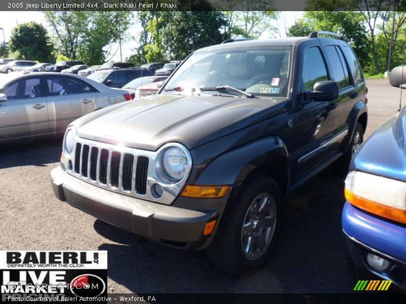 Dark Khaki Pearl / Khaki 2005 Jeep Liberty Limited 4x4