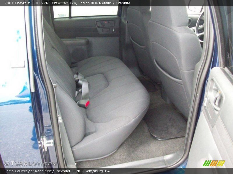Indigo Blue Metallic / Graphite 2004 Chevrolet S10 LS ZR5 Crew Cab 4x4