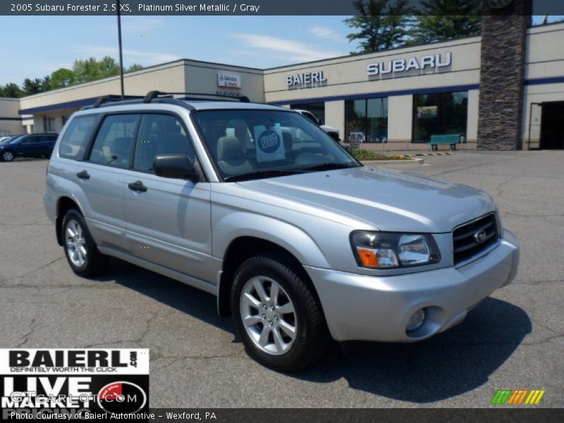 Platinum Silver Metallic / Gray 2005 Subaru Forester 2.5 XS