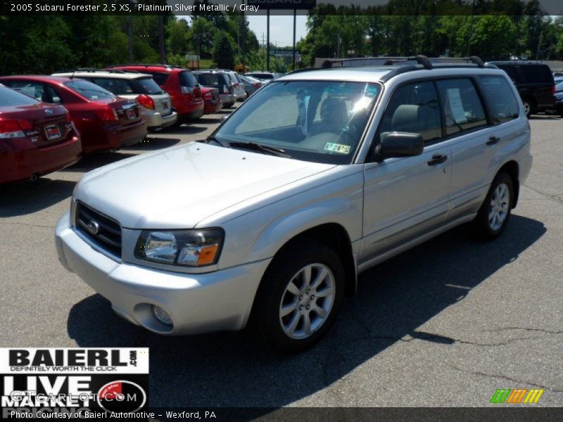 Platinum Silver Metallic / Gray 2005 Subaru Forester 2.5 XS