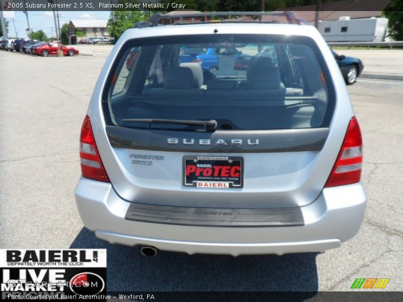 Platinum Silver Metallic / Gray 2005 Subaru Forester 2.5 XS