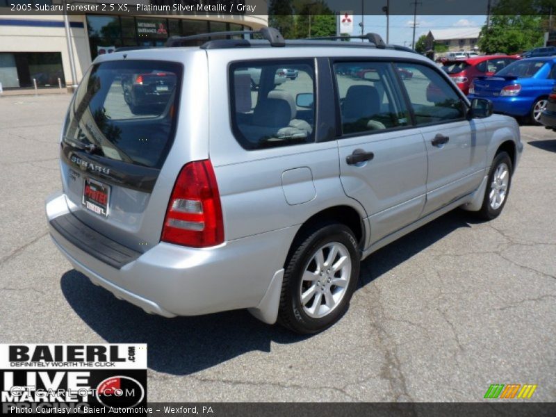 Platinum Silver Metallic / Gray 2005 Subaru Forester 2.5 XS