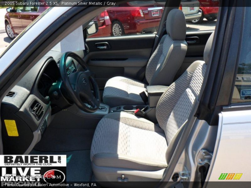 Platinum Silver Metallic / Gray 2005 Subaru Forester 2.5 XS